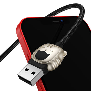 Baseus Cable Year of the Tiger 3 in 1 - USB to Type C, Lightning, Micro USB - 3,5A 1,2 metres (CASX010001) black Baseus Cable Year of the Tiger 3 in 1 - USB to Type C, Lightning, Micro USB - 3,5A 1,2 metres (CASX010001) black